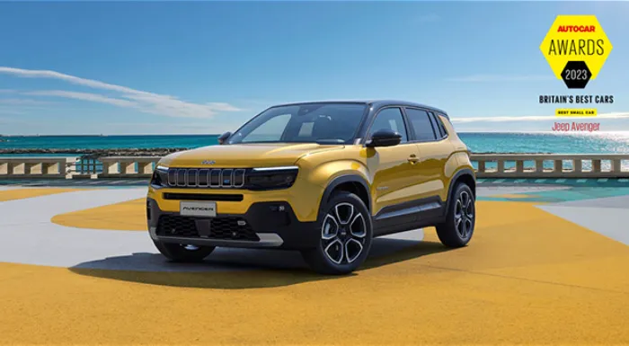 A Jeep® Avenger elnyerte a "Legjobb kisautó" címet az Autocar Awards 2023-on